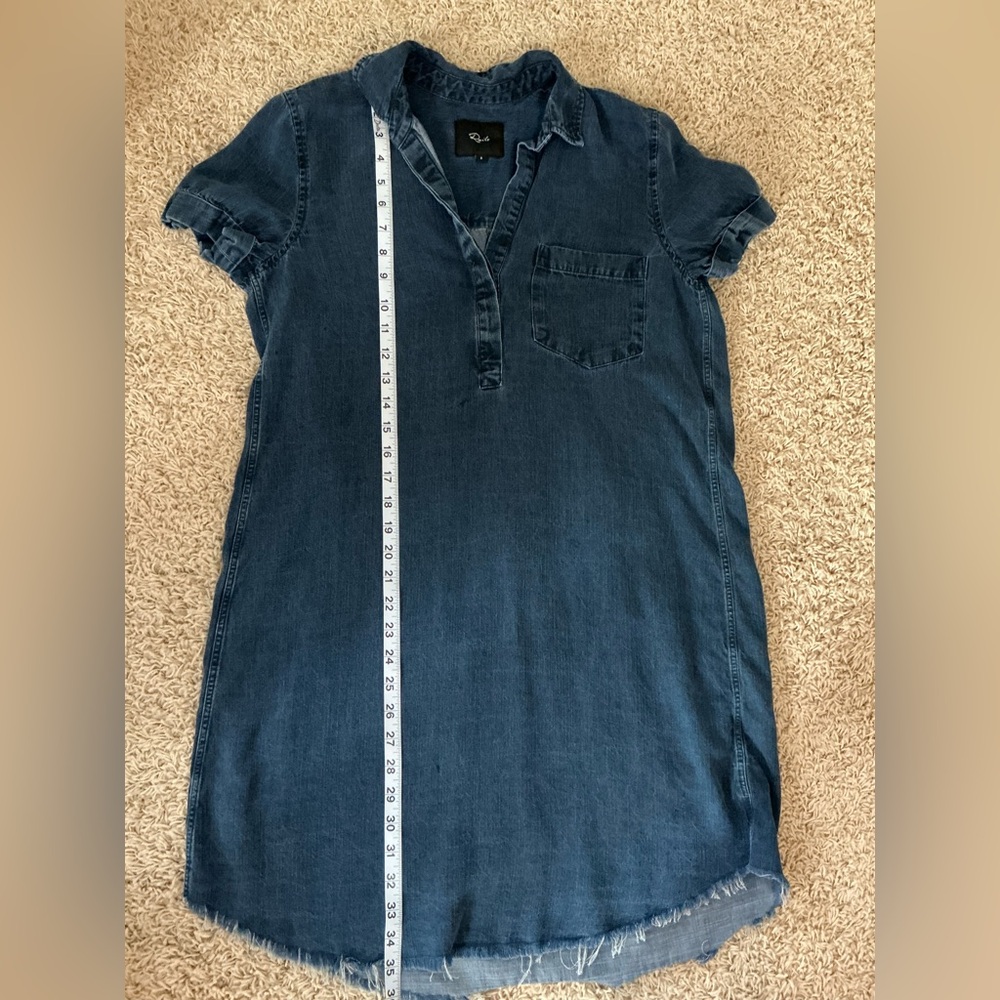 Rails Blue Denim Chambray Dress Size - S - Picture 8 of 9